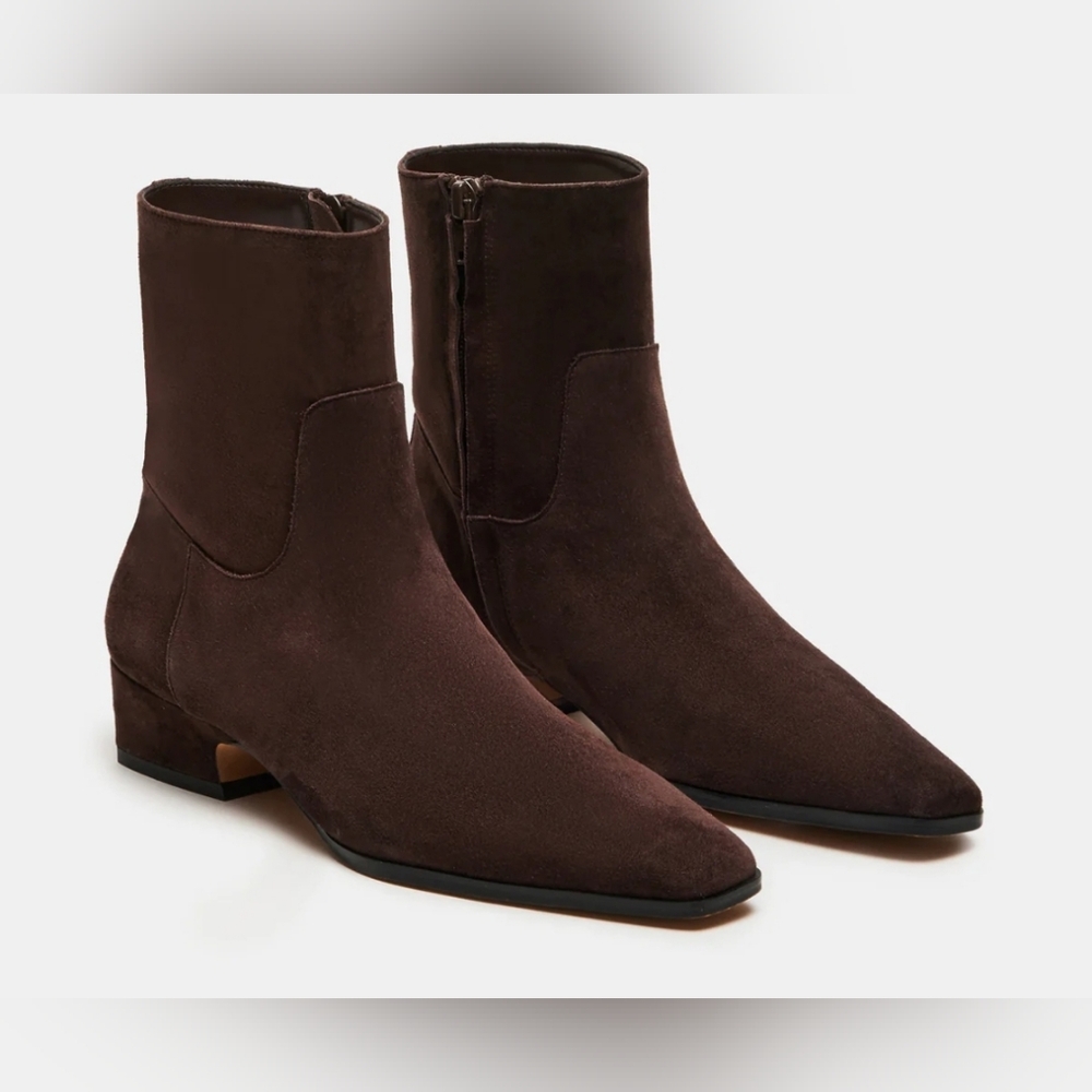 Steve Madden Dark Brown Suede Ankle Boots 7